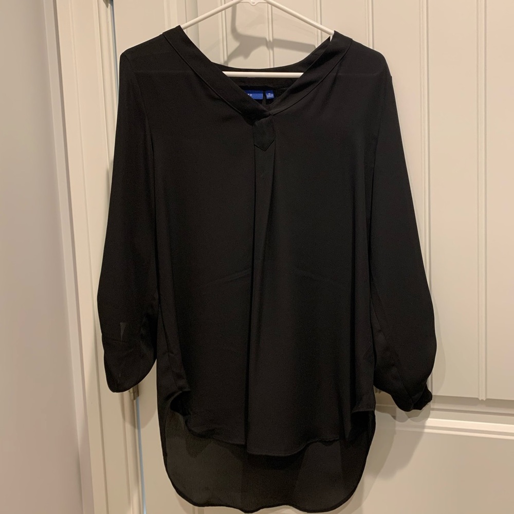 Apt. 9 Black Flowy Blouse